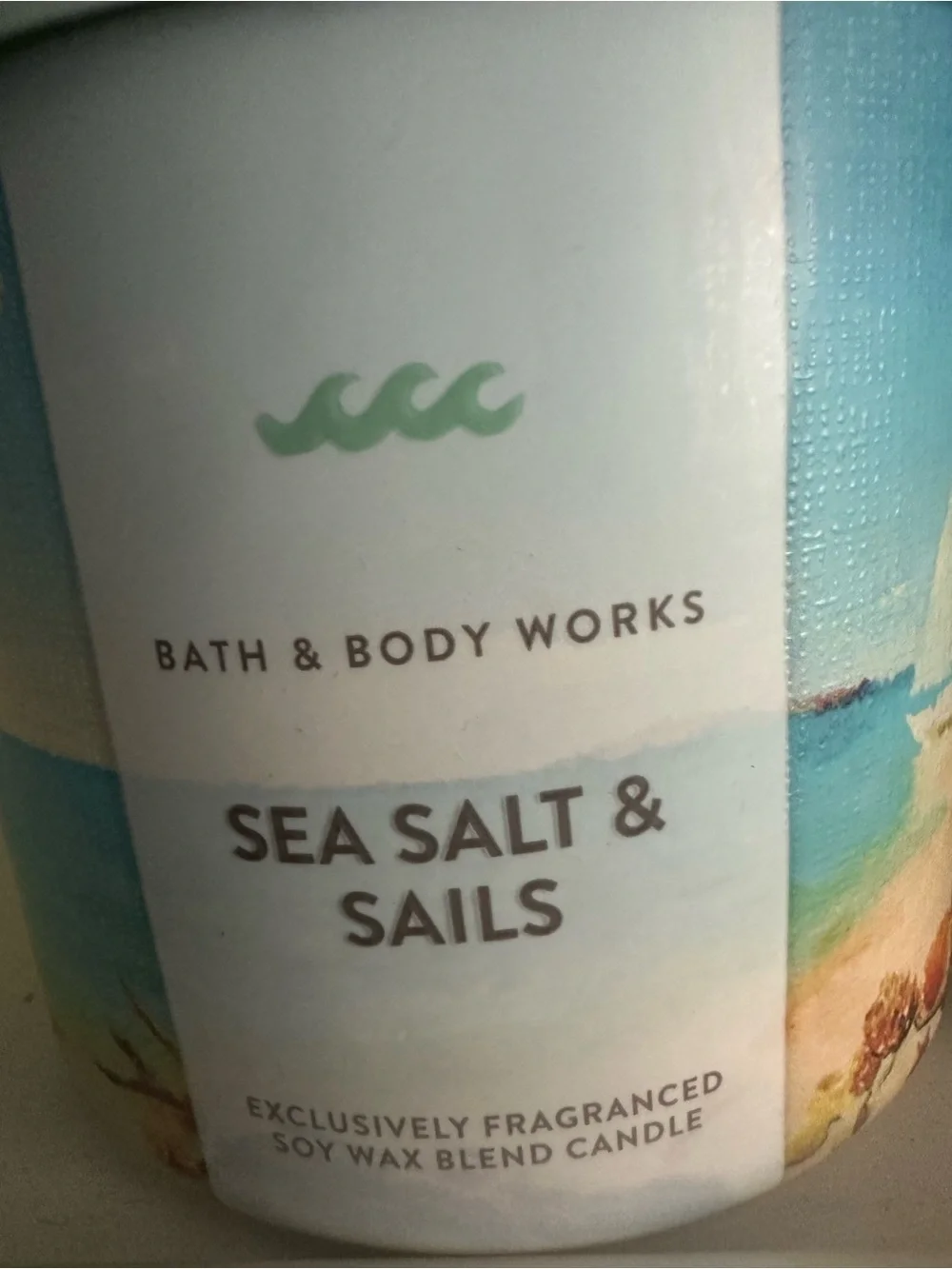 Bath & Body Works Sea Salt & Sails Scented Candle X2 - Light Blue